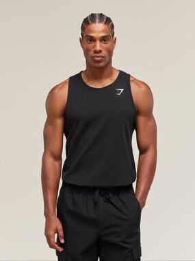 Gymshark Critical Tank Black White Medium